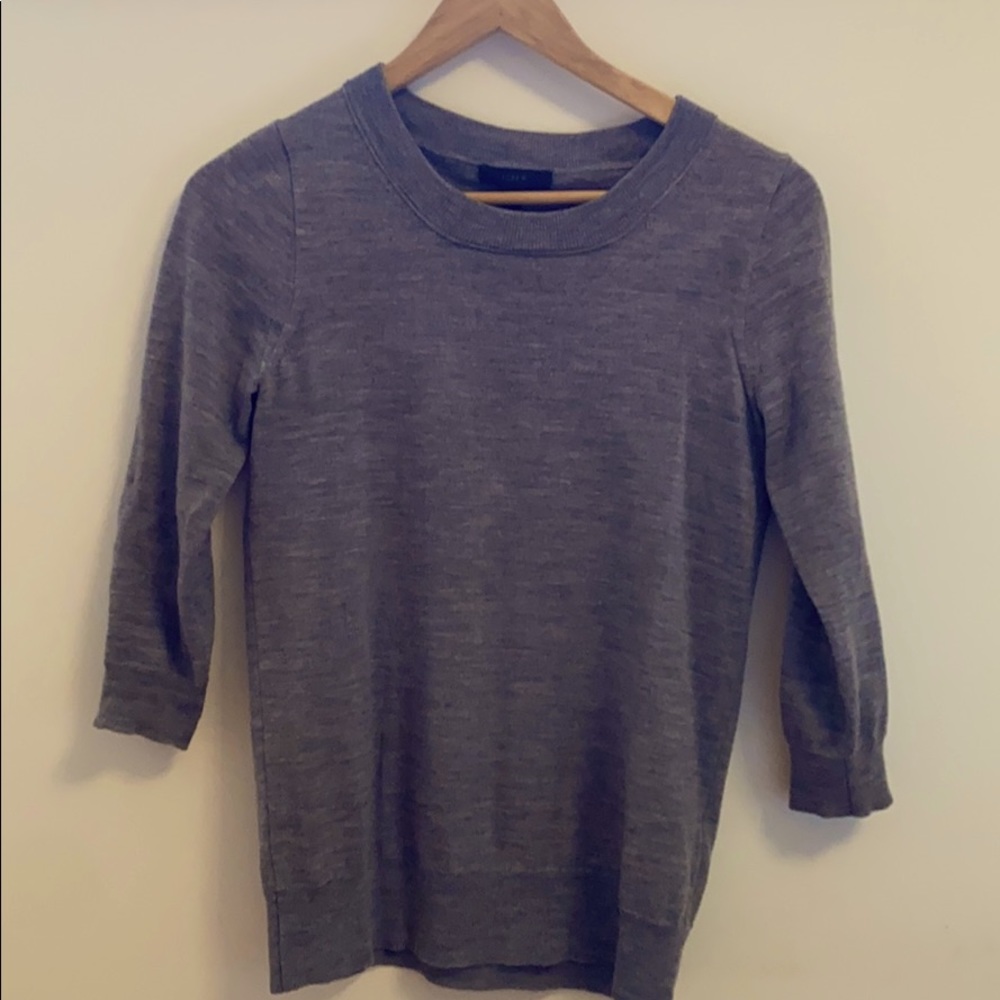 Lightweight wool crew sweater